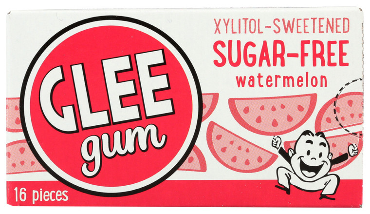 GLEE GUM WILD WATERMELON, SUGAR FREE ( 12X16 PC )