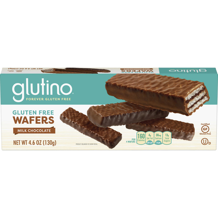 GLUTINO CHOCOLATE COATED CHOCOLATE WAFERS ( 12X4.6 OZ )