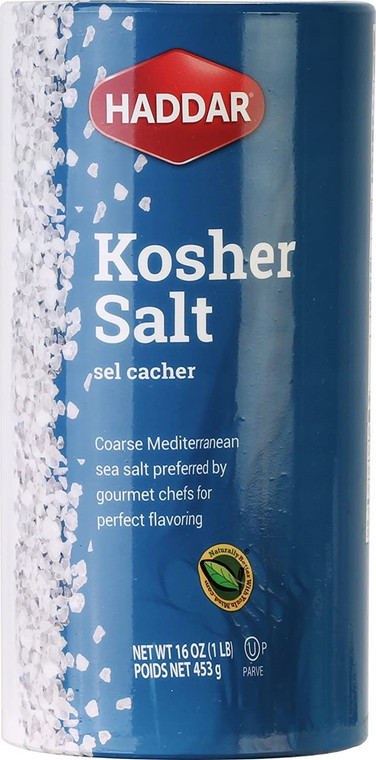 HADDAR KOSHER SALT ( 12 X 16 OZ )