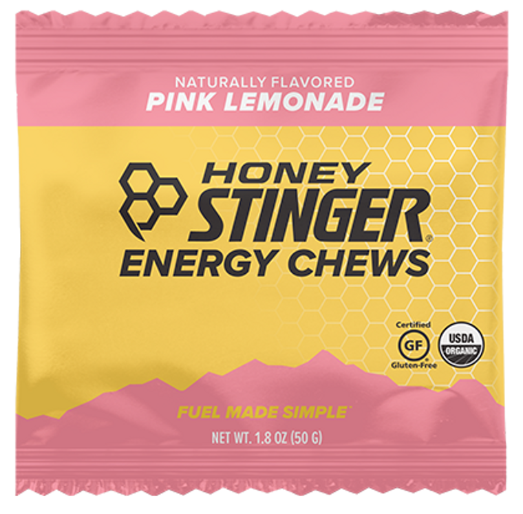 HONEY STINGER PINK LEMONADE ENERGY CHEWS ( 12X1.8 OZ )