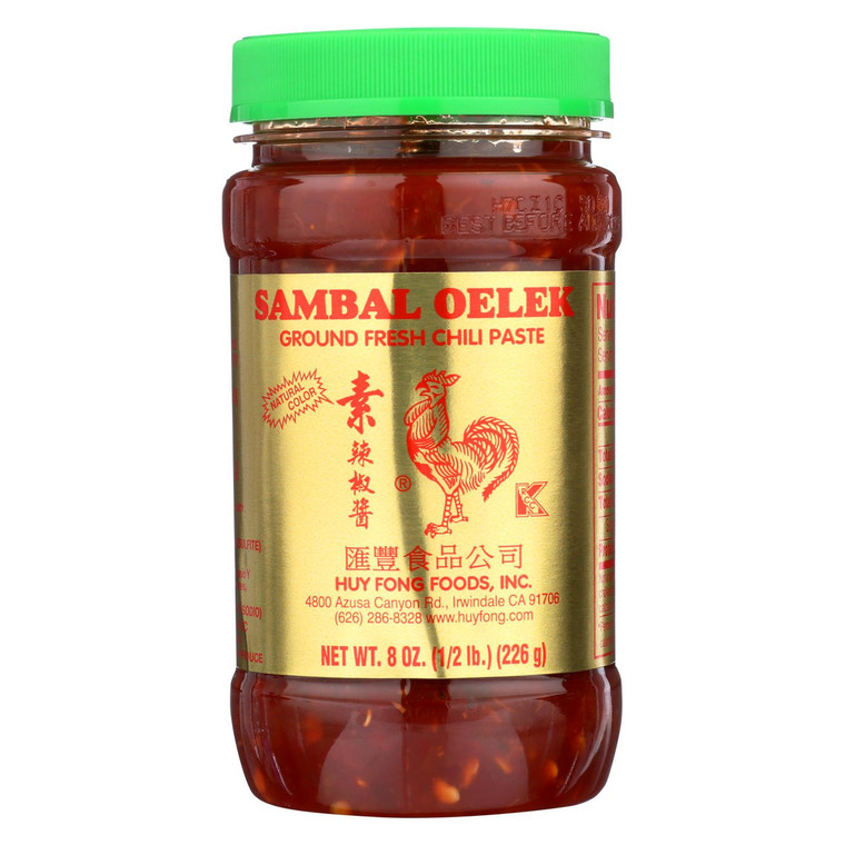HUEY FONG SAMBAL OELEK GROUND FRESH CHILI PASTE ( 24X8OZ )