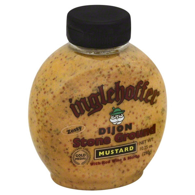 INGLEHOFFER DIJON STONE GROUND MUSTARD WITH RED WINE & HERB ( 6X10.25OZ )