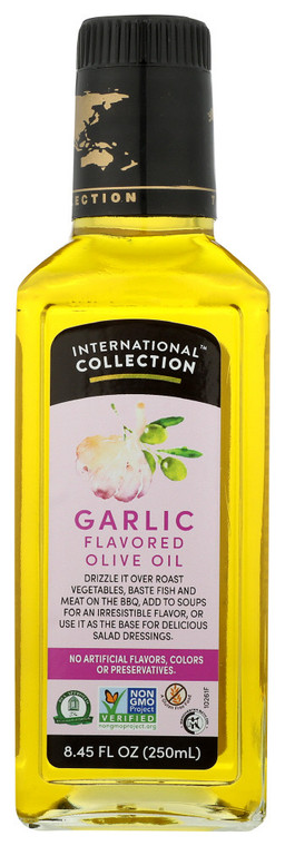 INTERNATIONAL OLIVE WITH GARLIC OIL ( 6X8.45OZ )