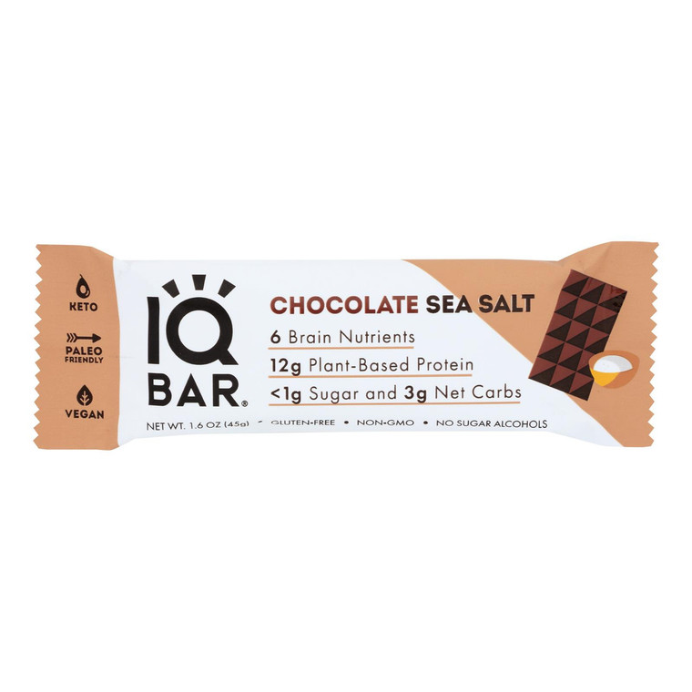 IQ BAR CHOC SEA SALT ( 12 X 1.6 OZ )