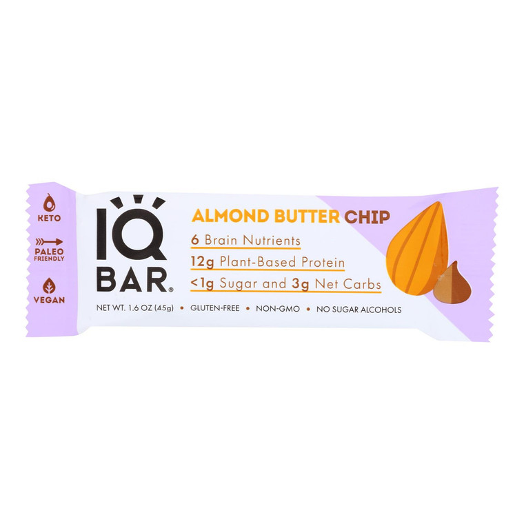 IQ BAR ALMD BUTTER CHIP ( 12 X 1.6 OZ )