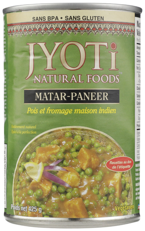 JYOTI MATAR PANEER PEAS CHEESE ( 12X15 OZ )