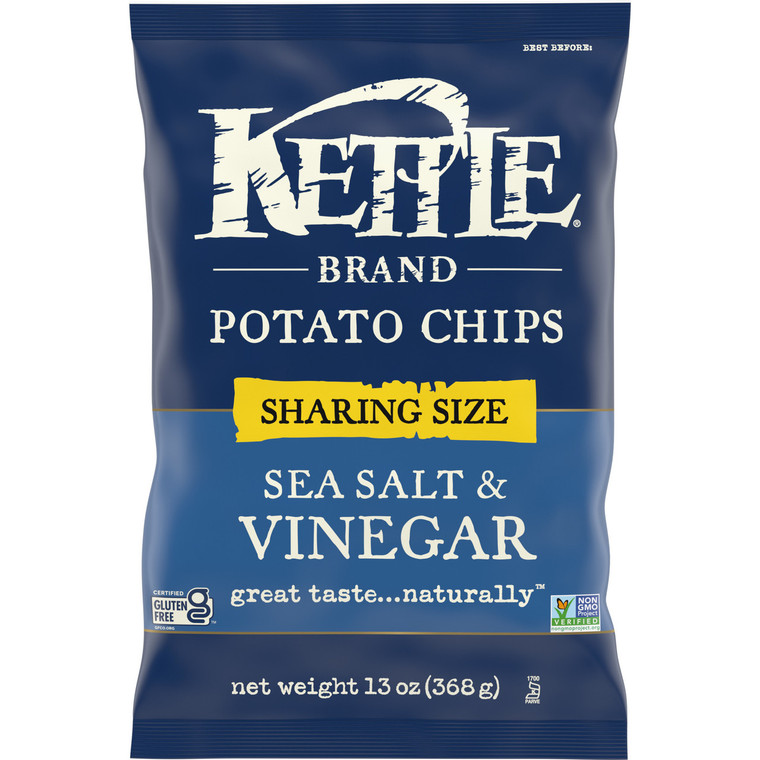 KETTLE SSLT/VINEGR CHIPS ( 9 X 13 OZ )
