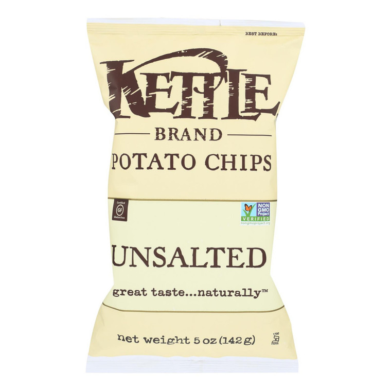 KETTLE CHIPS NO SALT POTATO CHIPS ( 15X5 OZ )
