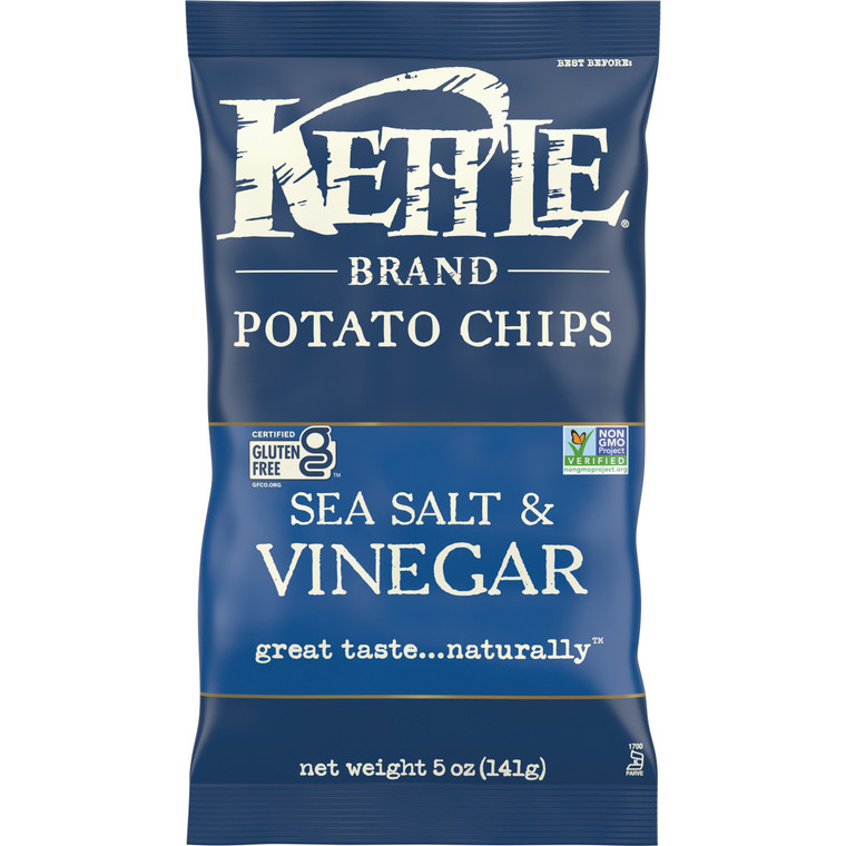 KETTLE CHIPS SALT & VINEGAR POTATO CHIPS ( 15X5 OZ )