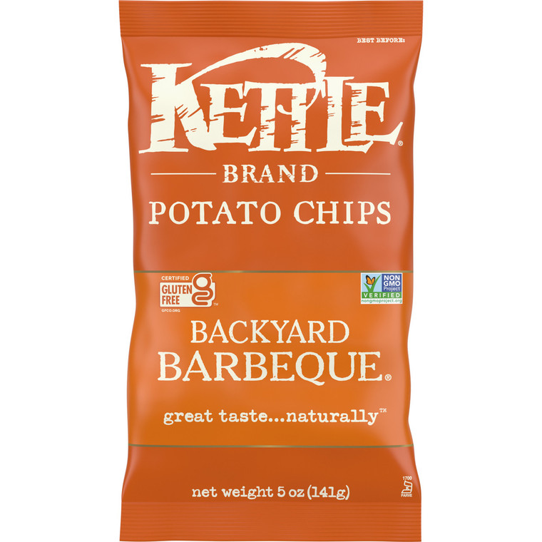 KETTLE CHIPS BACKYARD BBQ POTATO CHIPS ( 15X5 OZ )