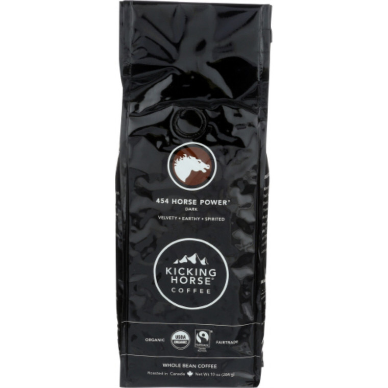 KICKING HORSE 454 HORSE POWER DARK WHOLE BEAN COFFEE ( 6X10 OZ )
