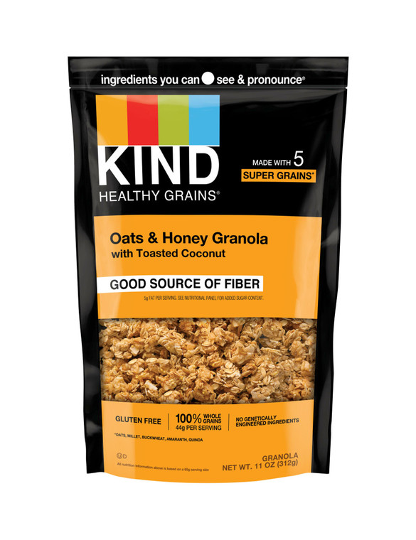 KIND OATS AND HONEY CLUSTERS WITH TOASTED COCONUT ( 6X11 OZ )