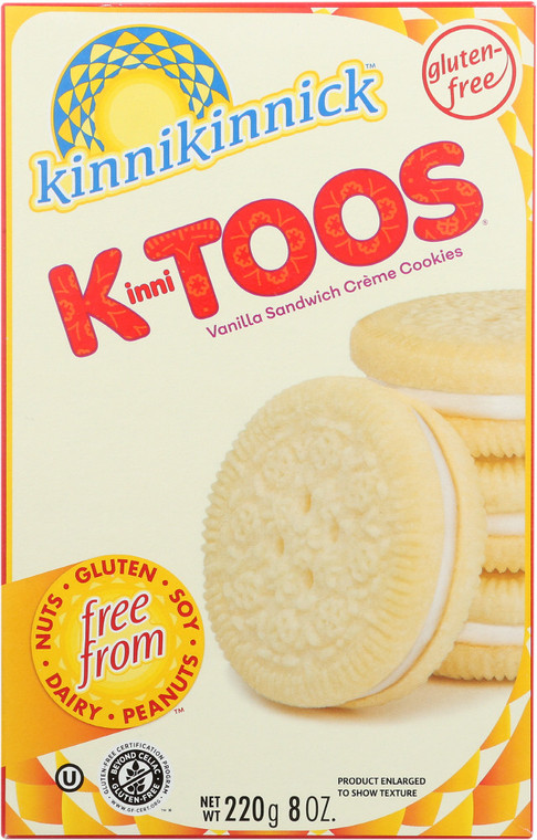 KINNIKINNICK FOODS ITOOS VAN CREME COOKIE ( 6X8OZ )