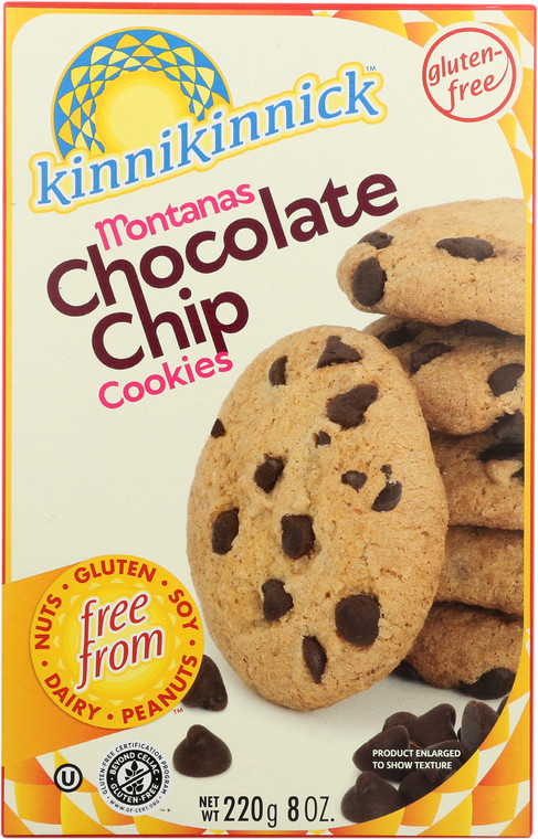 KINNIKINNICK CHOCOLATE CHIP COOKIES GLUTEN FREE ( 6X8 OZ )