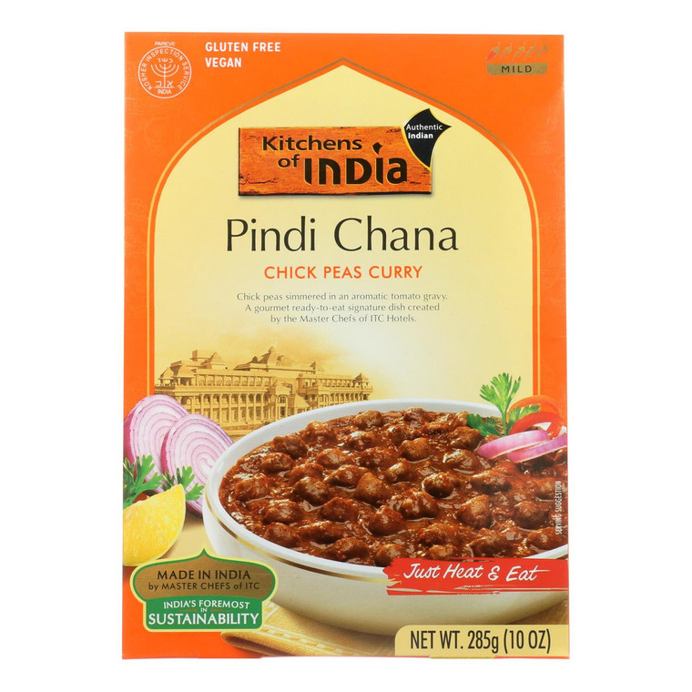 KITCHENS OF INDIA PINDI CHANA CHICK PEA CURRY ( 6X10OZ )