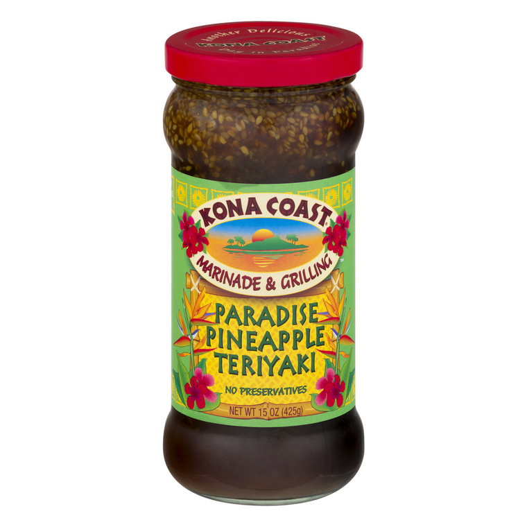 KONA COAST MARINADE & GRILLING SAUCEPINEAPPLE TERIYAKI ( 6X15OZ )