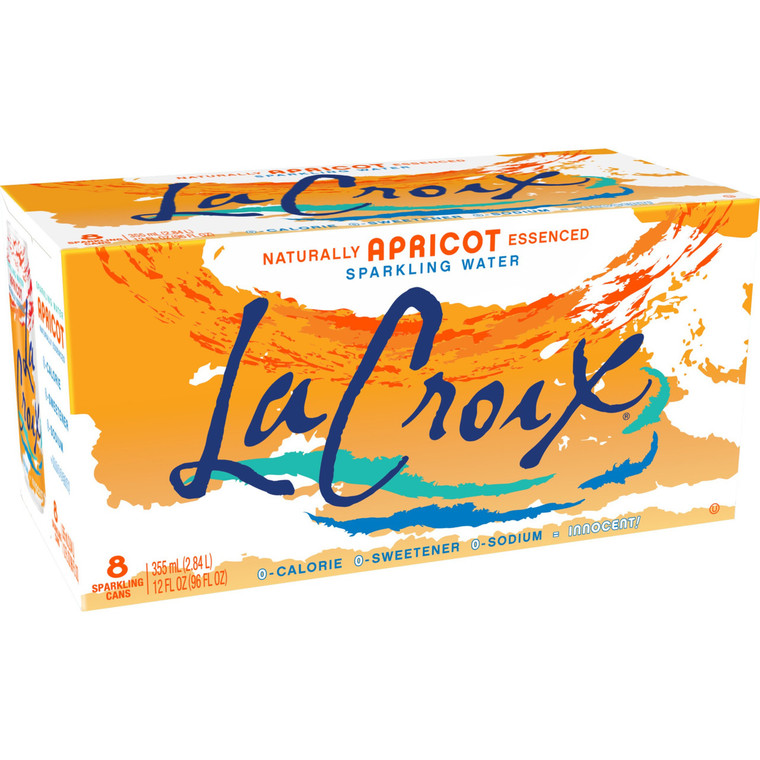 LACROIX APRICOT SPK WTR ( 3 X 8 PACK )