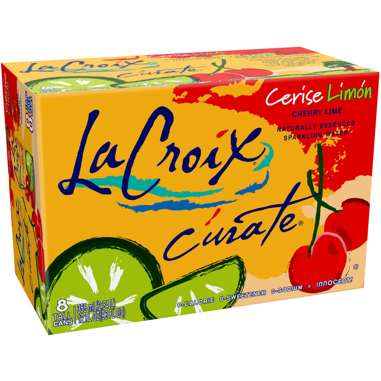 LACROIX CURATE, CHERRY LIME ( 3X8X12 OZ )