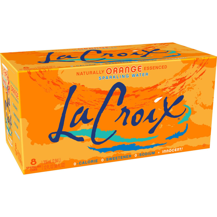 LACROIX ORANGE SPK WATER ( 3 X 8 PACK )