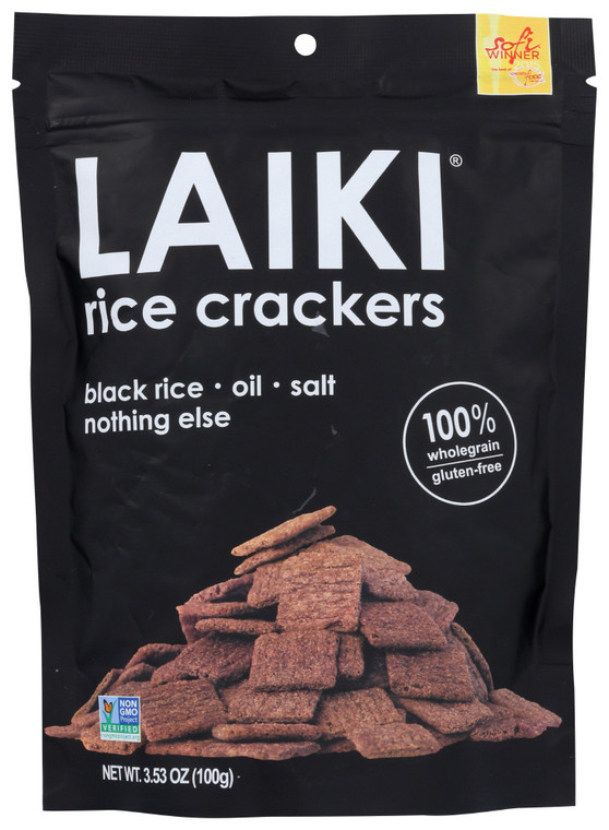 LAIKI BLACK RICE CRACKER ( 8 X 3.5 OZ )