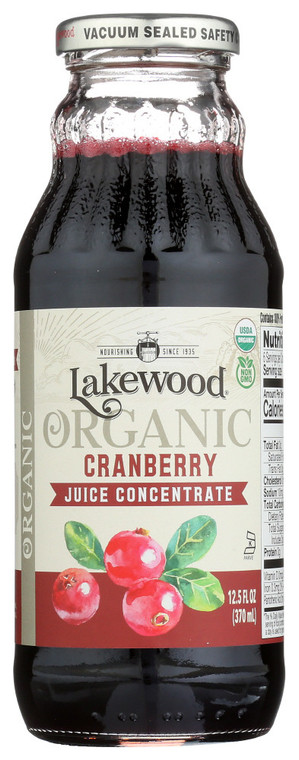 LAKEWOOD ORGANIC CRANBERRY CONCENTRATE JUICE ( 1X12.5 OZ )