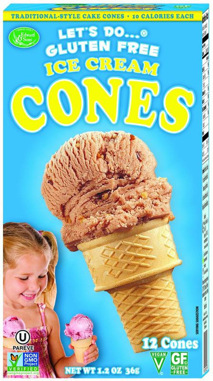 LET'S DO ICE CREAM CONES GLUTEN FREE ( 12X1.2 OZ )