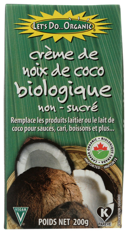 LET'S DO...ORGANIC CREME COCONUT ( 6X7OZ )