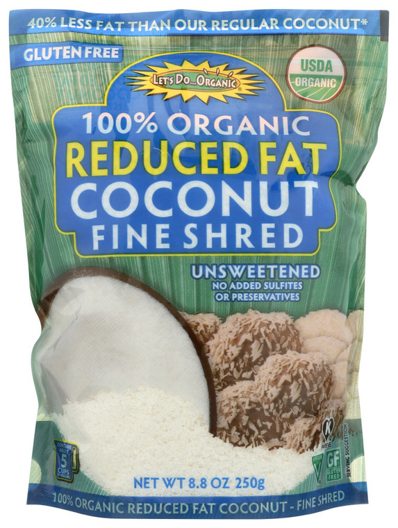 LET'S DO LITE SHREDDED COCONUT ( 12X8.8 OZ )