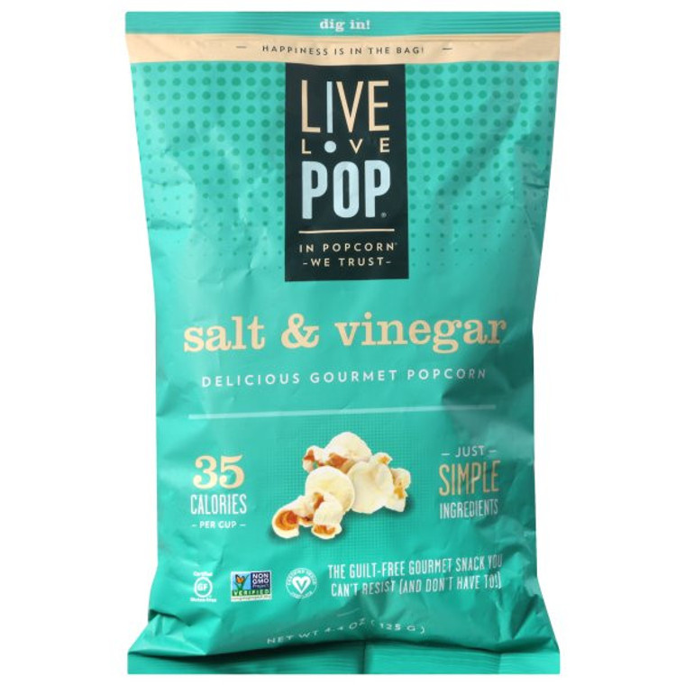 LLP POPCRN SALT & VNGR ( 12 X 4.4 OZ )