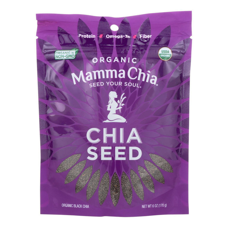 MAMMA CHIA ORGANIC BLACK CHIA SEEDS ( 8X6 OZ )