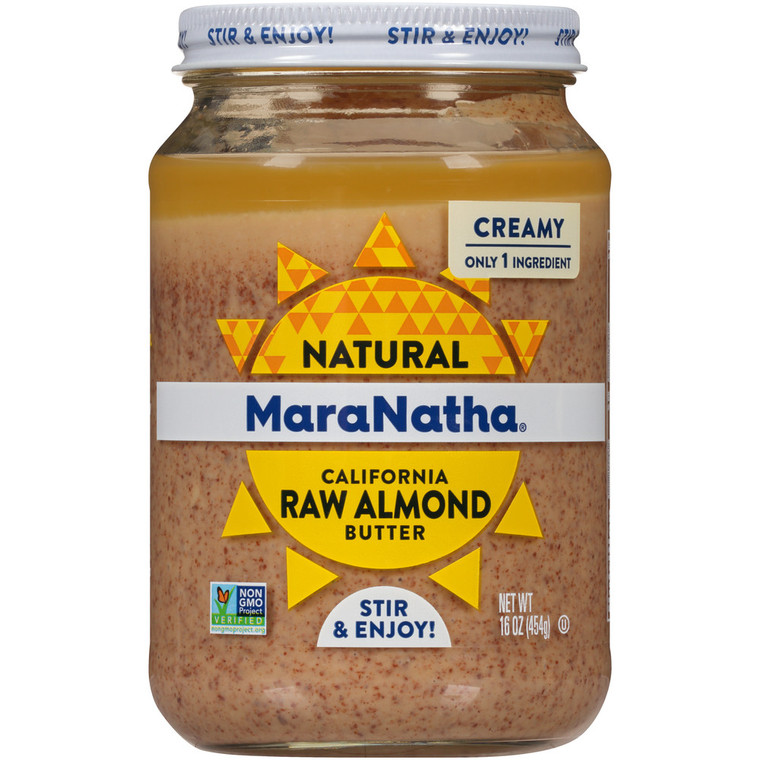 MAR ALM BTR RAW NO SALT ( 6 X 16 OZ )