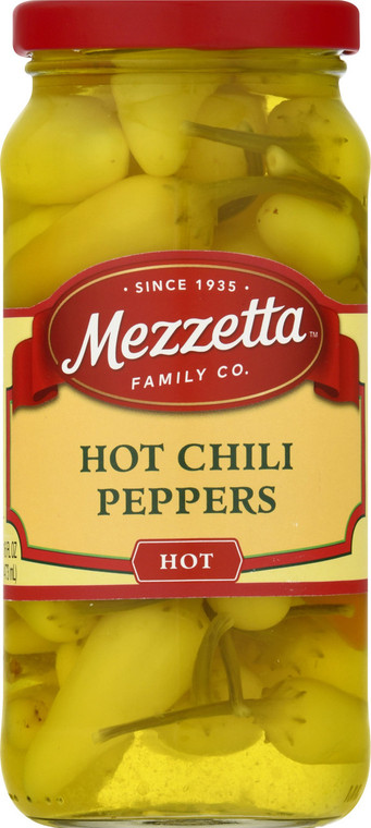MEZZETTA HOT CHILI PEPPRS ( 6X16OZ )