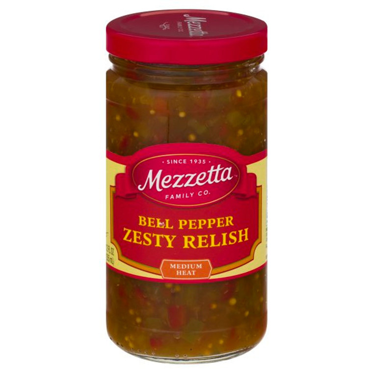 MEZZETTA EXPRESS DELI-STYLE ZESTY BELL PEPPER RELISH ( 6X12OZ )