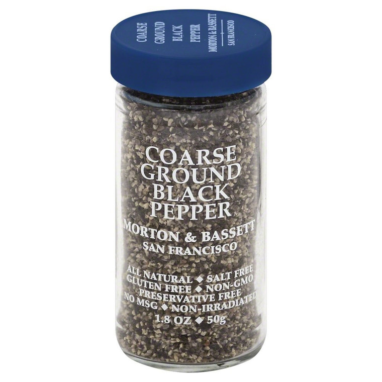 MORTON & BASSETT BLACK PEPPER COARSE ( 3X1.8 OZ )