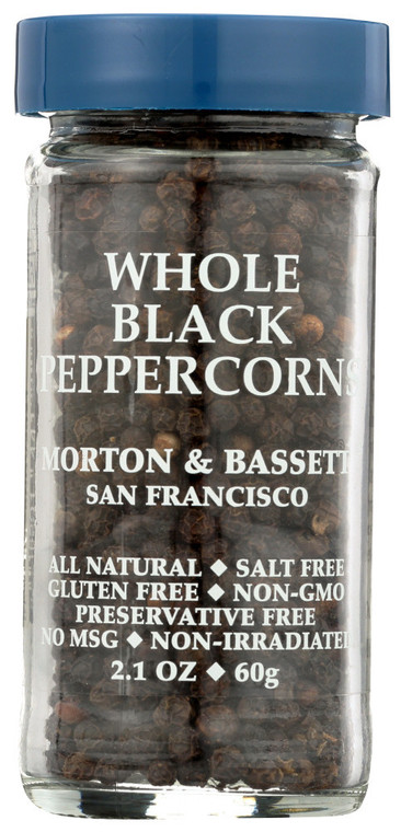 MORTON & BASSETT WHOLE BLACK PEPPER ( 3X2.1OZ )