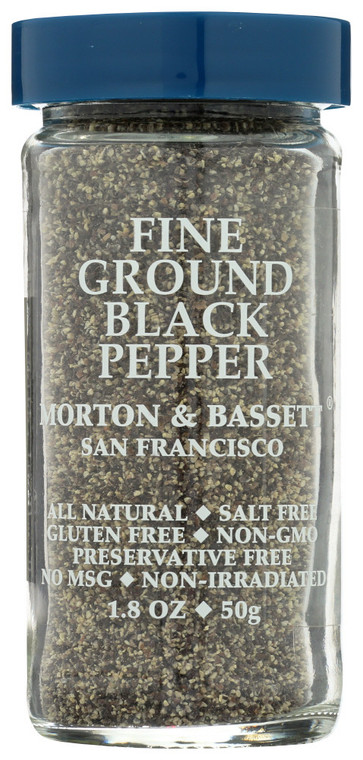 MORTON & BASSETT FINE GROUND BLACK PEPPER ( 3X1.8OZ )