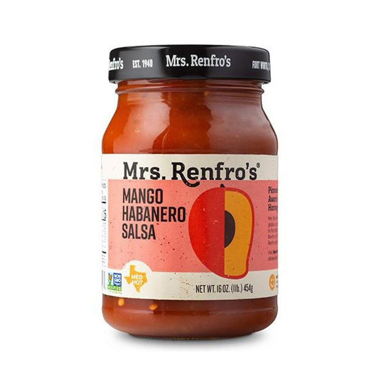 MRS. RENFRO'S MANGO HABANERO MEDIUM HOT SALSA ( 6X16OZ )