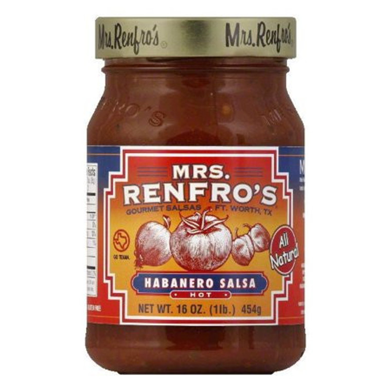 MRS. RENFRO'S HOT HABANERO SALSA ( 6X16OZ )
