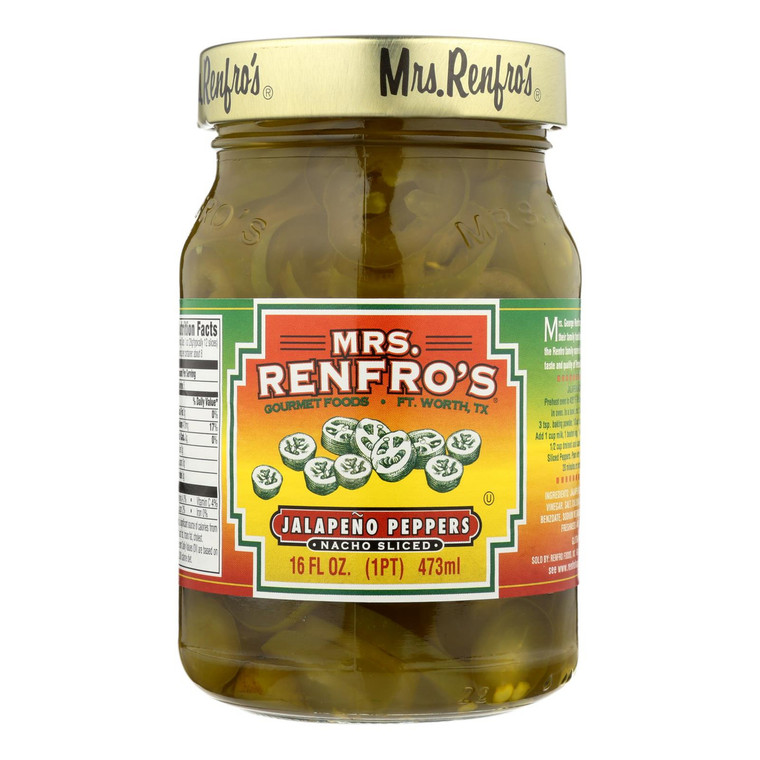 MRS. RENFRO'S NACHO SLICED JALAPENO PEPPERS ( 6X16OZ )