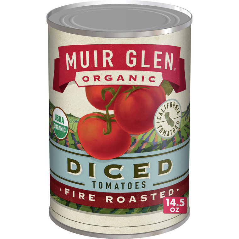 MUIR GLEN DICED FIRE ROASTED TOMATO ( 12X14.5 OZ )
