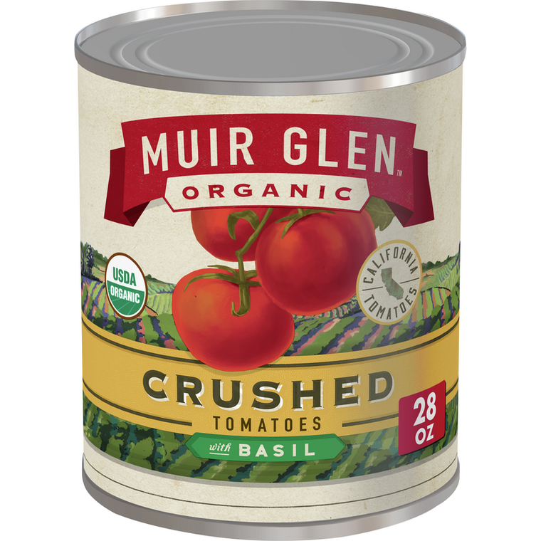 MUIR GLEN CRUSHED TOMATO WITH BASIL ( 12X28 OZ )
