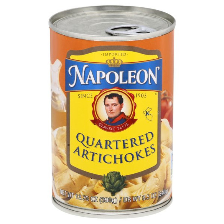 NAPOLEON QUARTERED ARTICHOKE HEARTS ( 12X13.75OZ )
