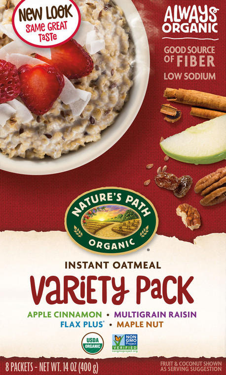 NATURE'S PATH VARIETY OATMEAL POUCH ( 6X8X1.7 OZ )