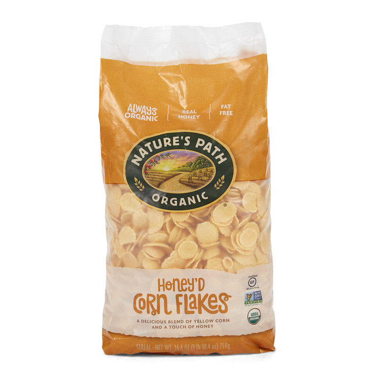 NATURE'S PATH HONEY'D CORN FLAKE CEREAL ( 6X26.4 OZ )