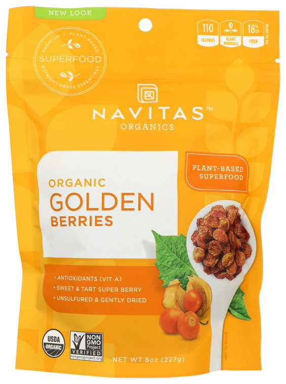 NAVITAS NATURALS ORGANIC GOLDEN BERRIES ( 12X8 OZ )