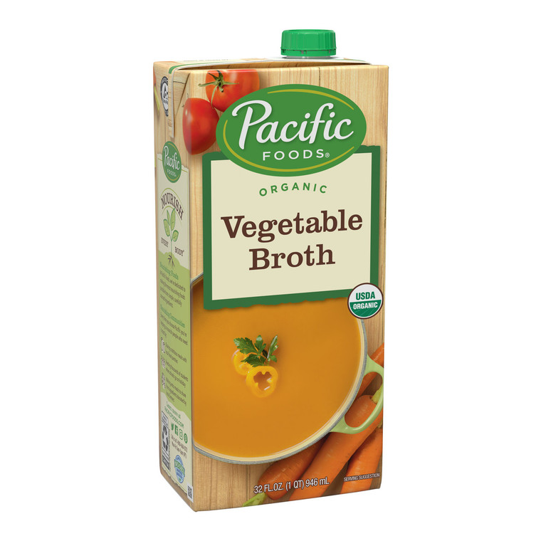 PACIFIC NATURAL VEGETABLE BROTH ( 12X32 OZ )