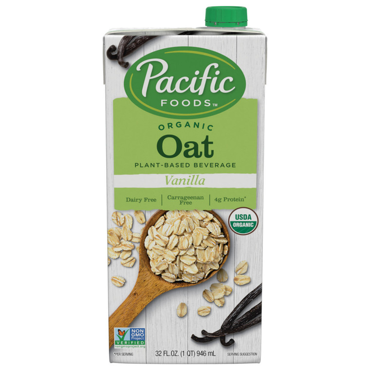 PACIFIC NATURAL NATURALLY OAT VANILLA BEVERAGE ( 12X32 OZ )