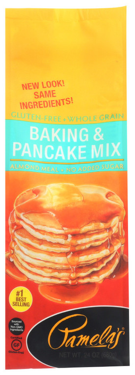 PAMELA'S PANCAKE & BAKING MIX GLUTEN FREE ( 6X24 OZ )