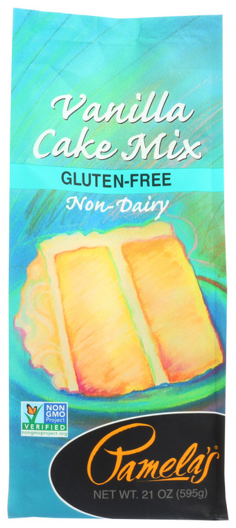 PAMELA'S CLASSIC VANILLA CAKE MIX GLUTEN FREE ( 6X21 OZ )