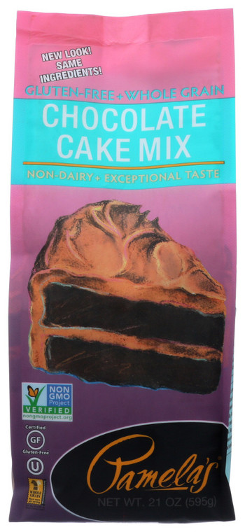 PAMELA'S CHOCOLATE CAKE MIX GLUTEN FREE ( 6X21 OZ )